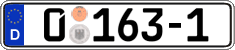 German license plate, Diplomatic