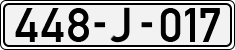 License plate of Bosnia and Herzegovina, 1998 year system