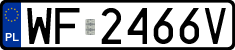 License plates of Poland, Regular car plates