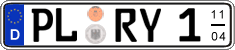 German license plate, Seasonal plates