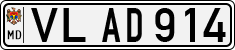 License plate of Moldova, Cars (1992)
