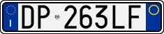 License plate of Italy, Cars (1994 year series)