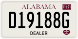 Alabama, Dealer (D12345X)