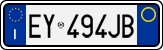 License plate of Italy, Cars (1994 year series)