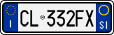 License plate of Italy, Cars (1994 year series)
