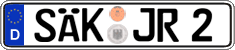 German license plate, Regular plates