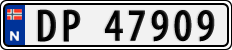 License plate of Norway, Cars