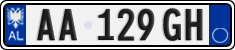 License plate of Albania, Cars (2011)