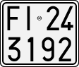 License plate of Italy, Motorcycles (1927 year series)
