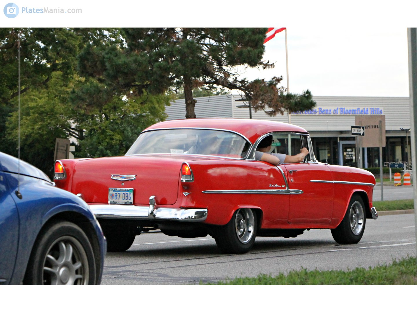 87 DBG, Chevrolet Bel Air 2nd gen 1955 2-door Hardtop (2454; A-body), 1954–1955