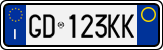 License plate of Italy, Cars (1994 year series)