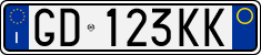License plate of Italy, Cars (1994 year series)