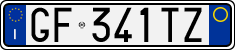 License plate of Italy, Cars (1994 year series)