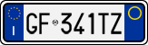 License plate of Italy, Cars (1994 year series)