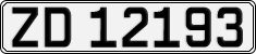 License plate of Norway, Cars
