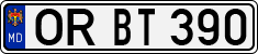 License plate of Moldova, Cars (1992)