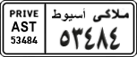 License plate of Egypt, Cars (1999)