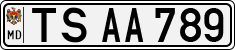 License plate of Moldova, Cars (1992)