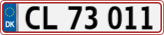 License plate of Denmark, Regular plates