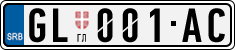 License plate of Serbia, Cars