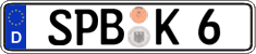 German license plate, Regular plates