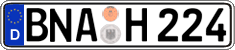 German license plate, Regular plates