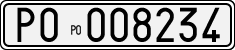License plate of Italy, Cars (1927 year series)