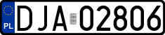 License plates of Poland, Regular car plates