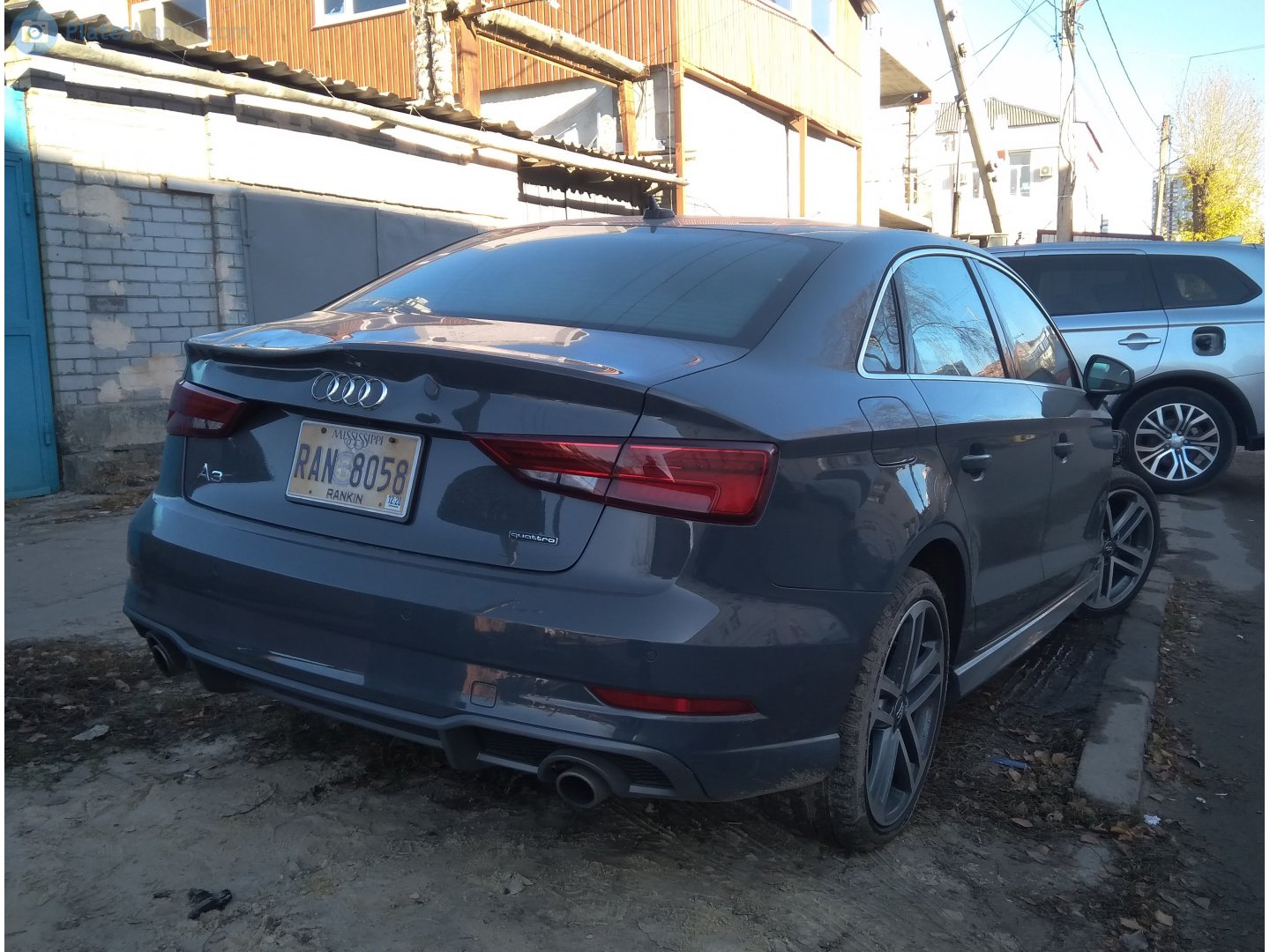 RAN 8058, License plate without vehicle 