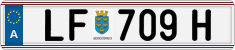 License plate of Austria, Regular plates