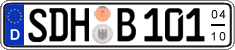 German license plate, Seasonal plates