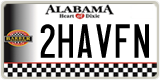Alabama, Specialty plates