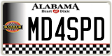 Alabama, Specialty plates