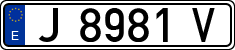 License plates of Spain, 1971 year series