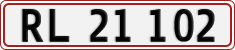 License plate of Denmark, Regular plates