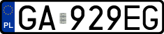 License plates of Poland, Regular car plates