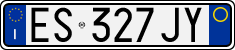 License plate of Italy, Cars (1994 year series)
