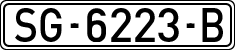 License plates of Spain, 1971 year series