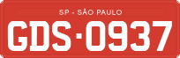 License plate of Brazil, Commercial vehicles (1990)