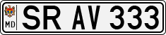License plate of Moldova, Cars (1992)
