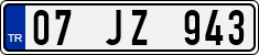 License plate of Turkey, Regular plates