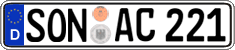 German license plate, Regular plates