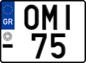 License plate of Greece, Motorcycles