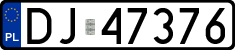 License plates of Poland, Regular car plates
