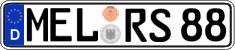 German license plate, Regular plates