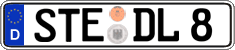 German license plate, Regular plates