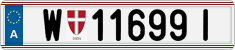 License plate of Austria, Regular plates