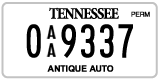 Tennessee, Antique (AA 12345)