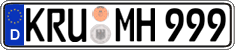 German license plate, Regular plates