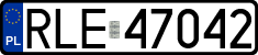 License plates of Poland, Regular car plates